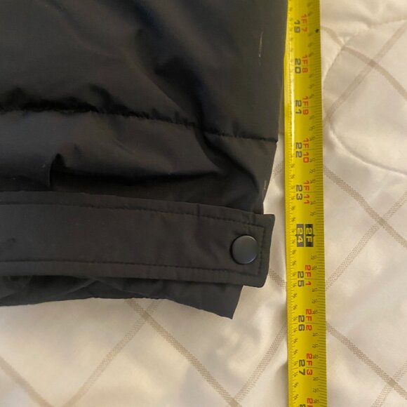 Lands End - size XL - Men's Puffer Coat Black hooded -Primaloft Quilt Insulated - Picture 10 of 12